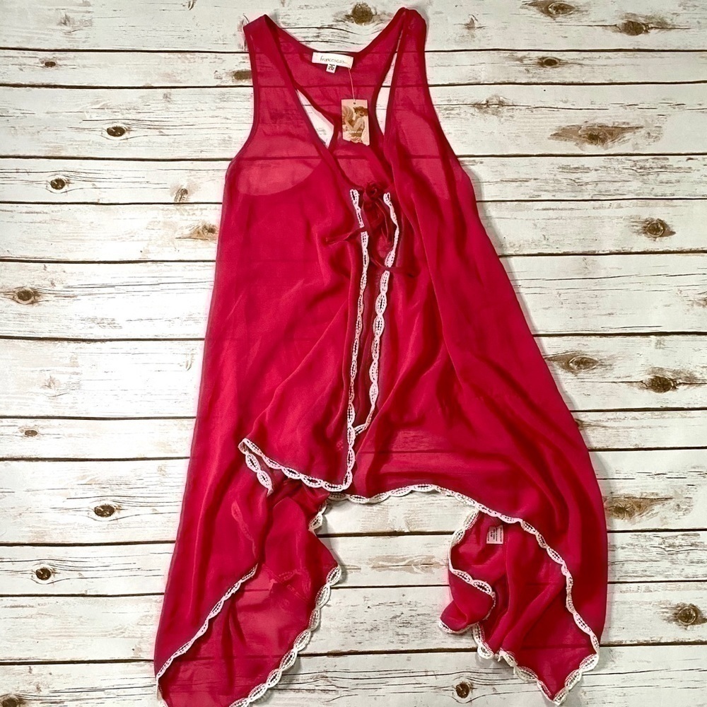 Francesca’s Fuchsia Pink Swim Coverup